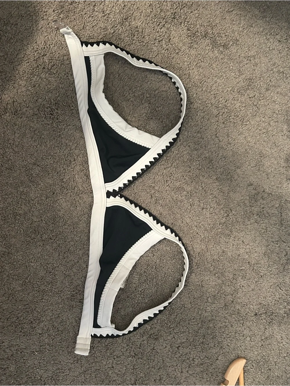 GB Girls Black and White Triangle Swim Sets